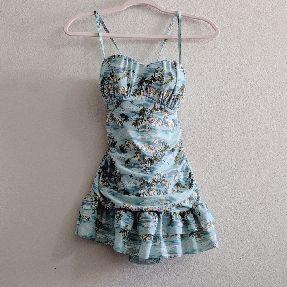 NWT Disney Mermaid Ruched Swimsuit